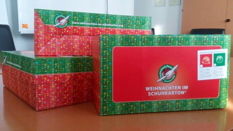 Weihnachten im Schuhkarton