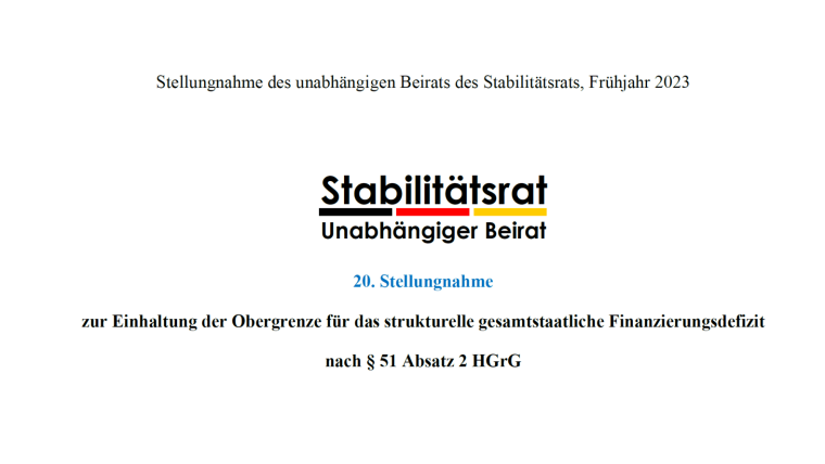 Stellungnahme Stabilitätsrat