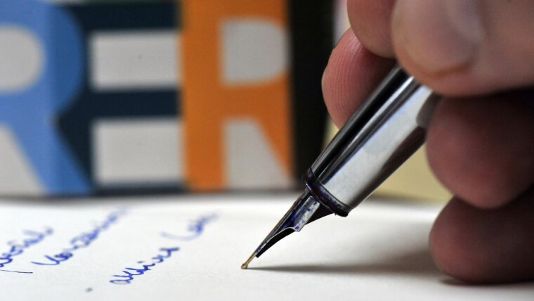 Schreiben mit Füller